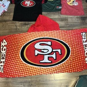 San Francisco 49ers hooted towel toddler/little kid